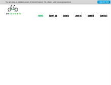 Tablet Screenshot of intandembike.org